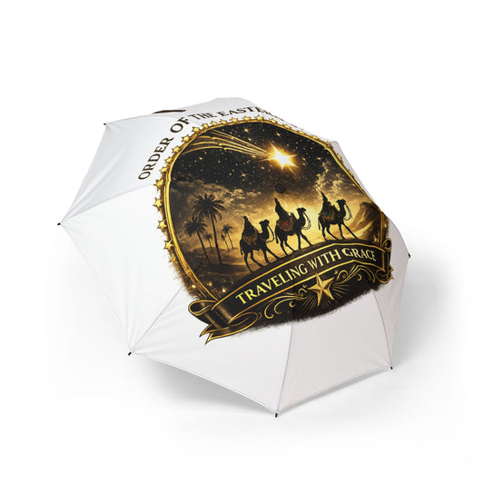 Traveling With Grace Foldable Umbrella— Nativity Design