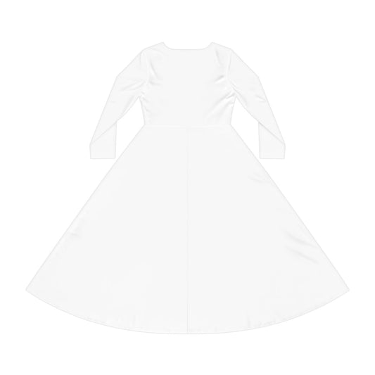 White Star Emblem Dress - Flowing A-Line