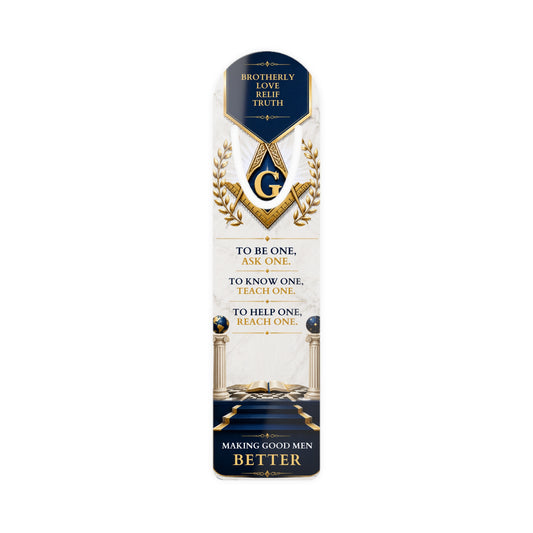 Masonic Bookmark – "Making Good Men Better" Inspirational Freemason Gift