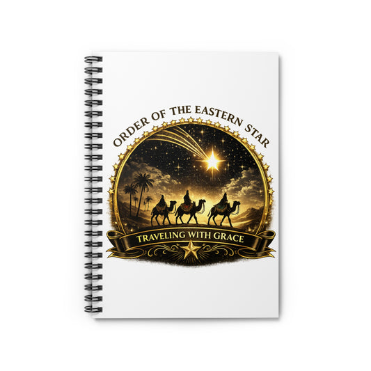 Order of the Eastern Star Spiral Notebook — "Traveling With Grace" Nativity Design