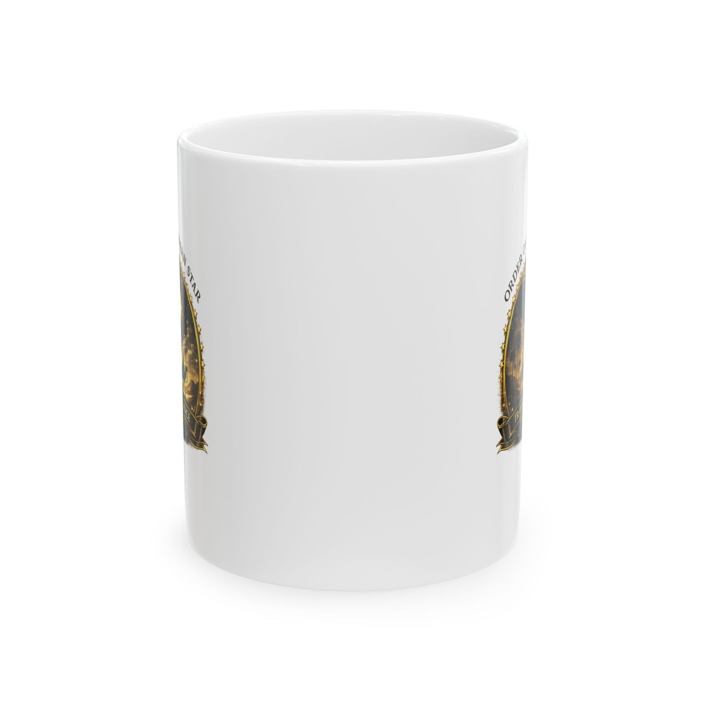 Eastern Star Ceramic Mug — Traveling Grace Coffee Cup (11oz/15oz)