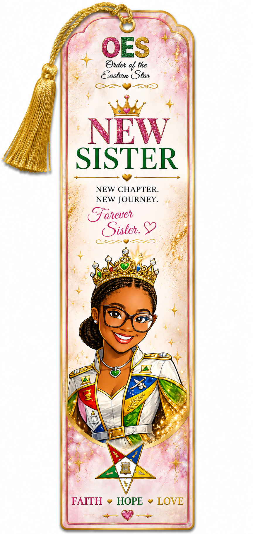 OES New Sister Bookmark – Custom Digital Download
