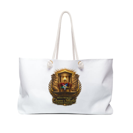 Queen Sheba Weekender Bag — 'Queen's Reign' Design Travel Tote
