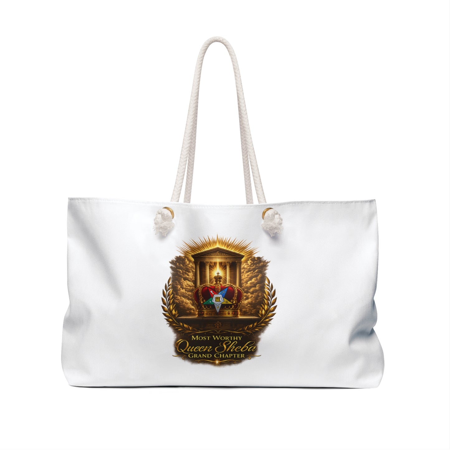 Queen Sheba Weekender Bag — 'Queen's Reign' Design Travel Tote